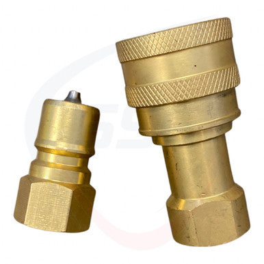 Brass Quick Disconnect Set