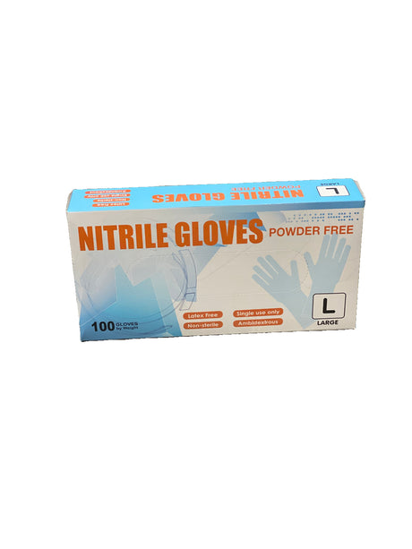 Blue Nitrile Powder-Free Gloves, 3 Mil