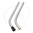Two piece aluminum vacuum wand