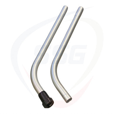 Two piece aluminum vacuum wand