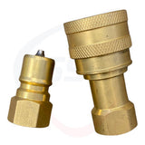 Brass Quick Disconnect Set