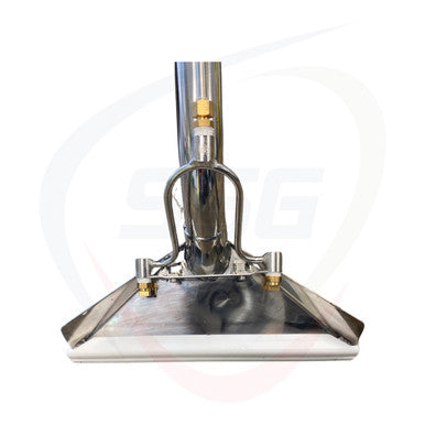 Two Jet Stainless Steel Carpet Wand with Glide