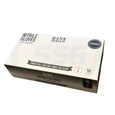 Black Extra Strength Premium Large Nitrile Gloves